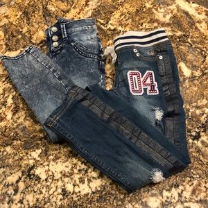2 pairs of Justice size 5R jeans